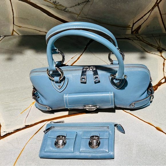 Marc Jacobs Daria Denim purse AND matching wallet - Picture 2 of 15